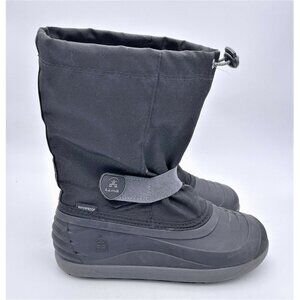 Kamik Women's Winter Snow Boot Mid Calf 100% Polyester Waterproof Black Size 7